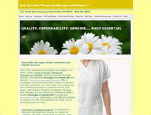 Tablet Screenshot of bodyessentialmassage.net